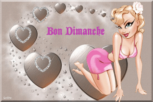 Gif animé Bon dimanche pin up papillon